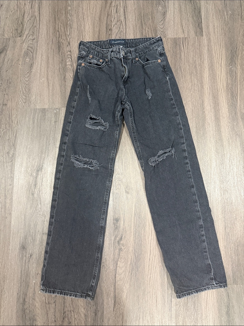 Aeropostale Black Low Rise Baggy Women’s Jeans